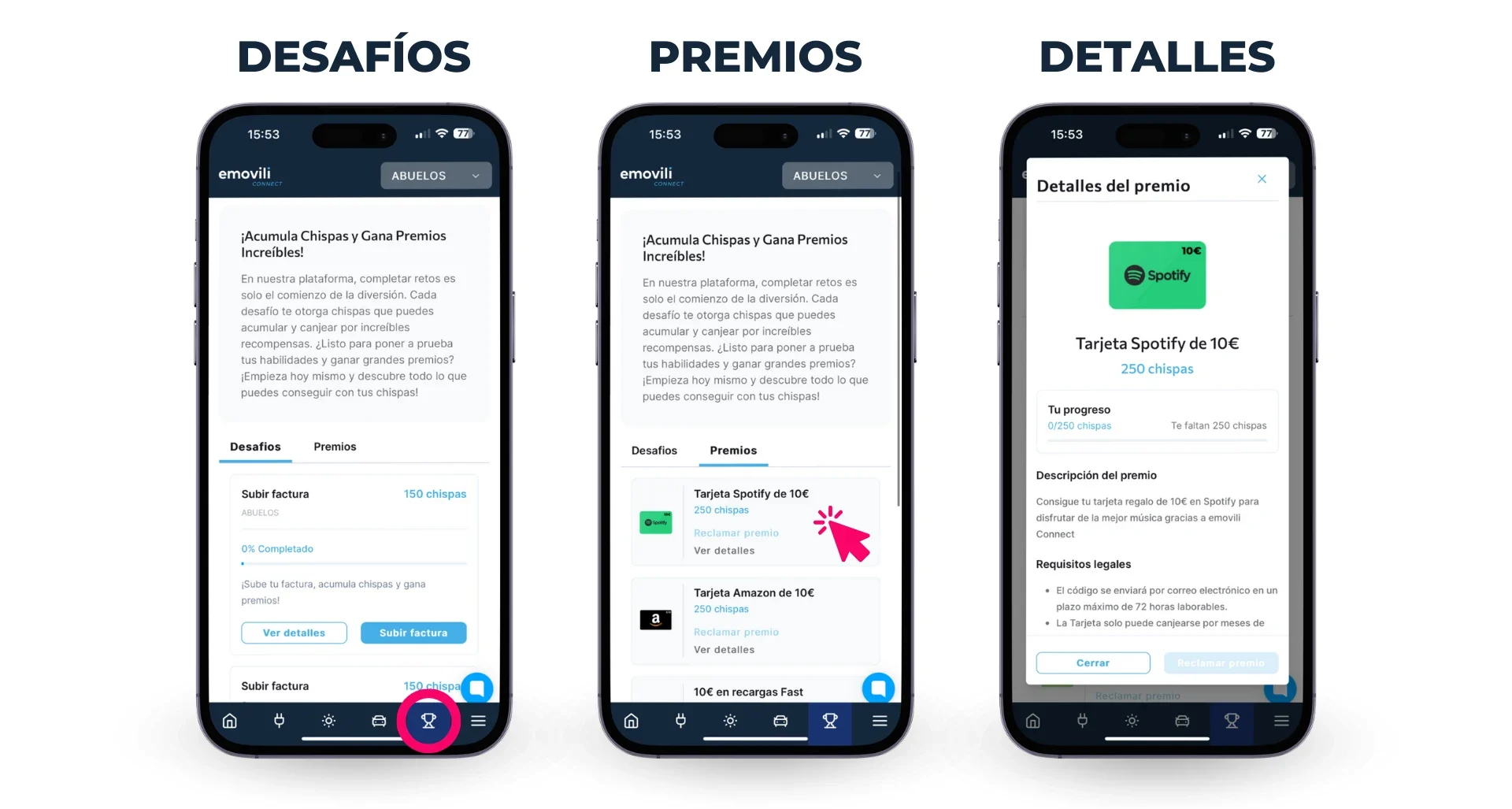 Gamificación emovili connect